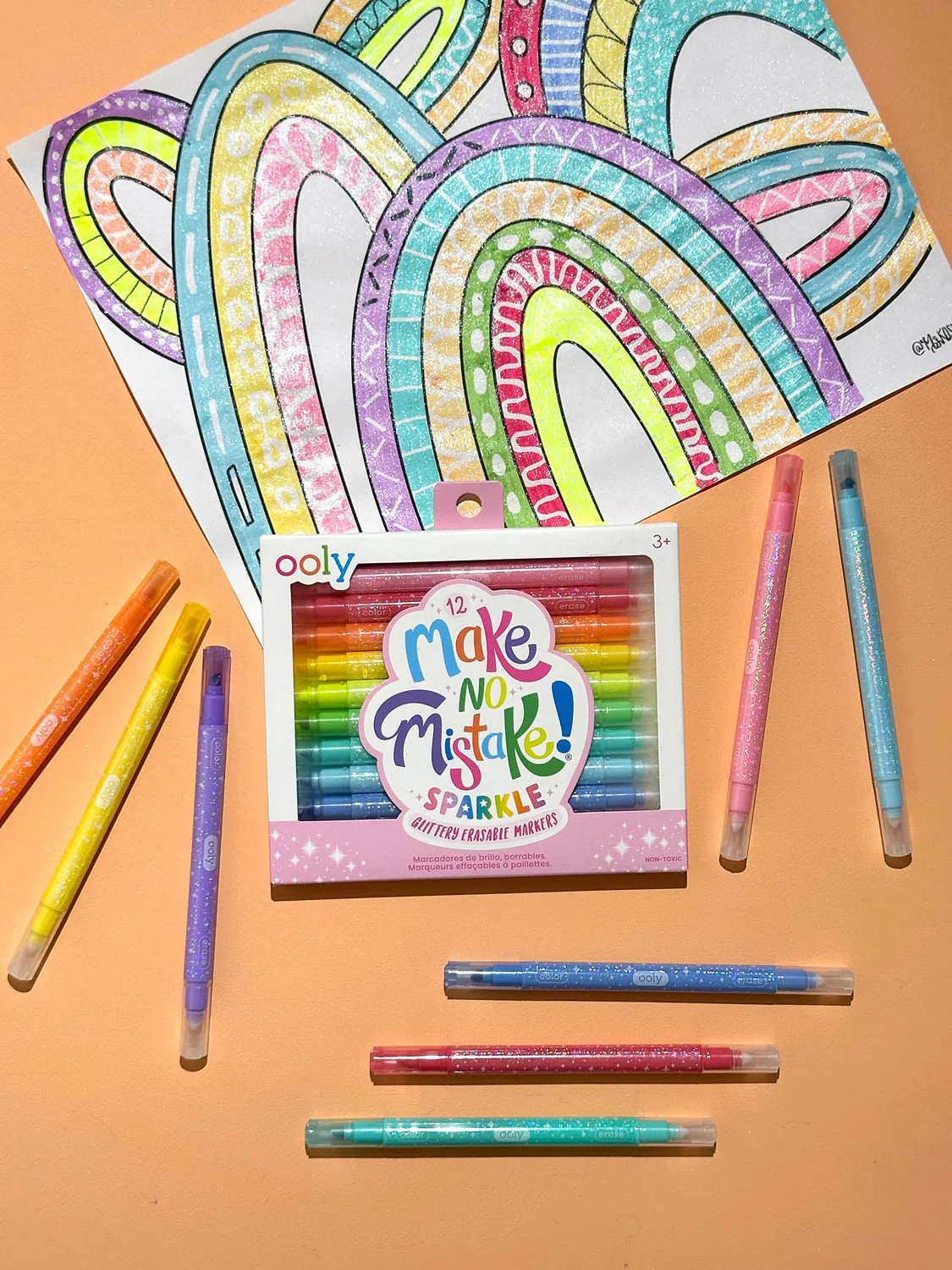 Glittery Make No Mistake Erasable Markers - Image 6