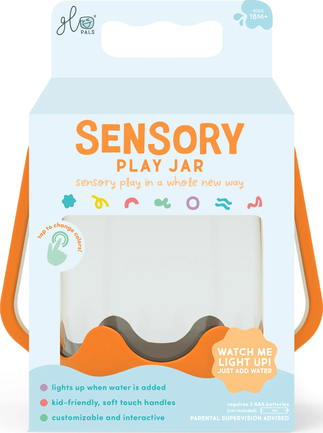 Sensory Play Jar - Orange - Image 3
