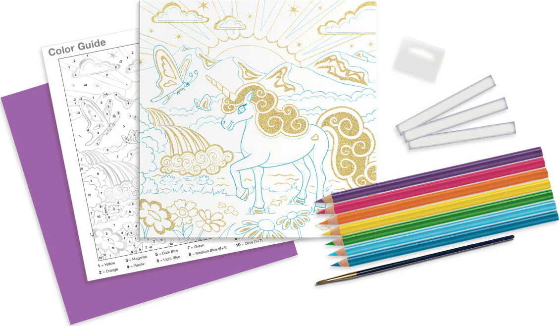 Paint By Number Unicorn Foil Fun - Image 4