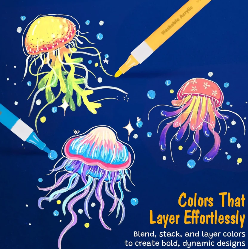Washable Acrylic Markers Magic Stix - Image 3