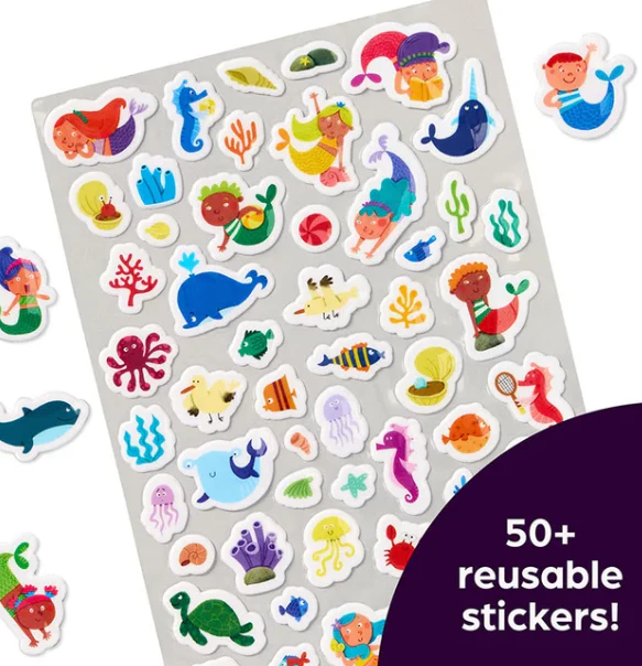 Highlights Hidden Pictures Mermaid Puffy Sticker - Image 2