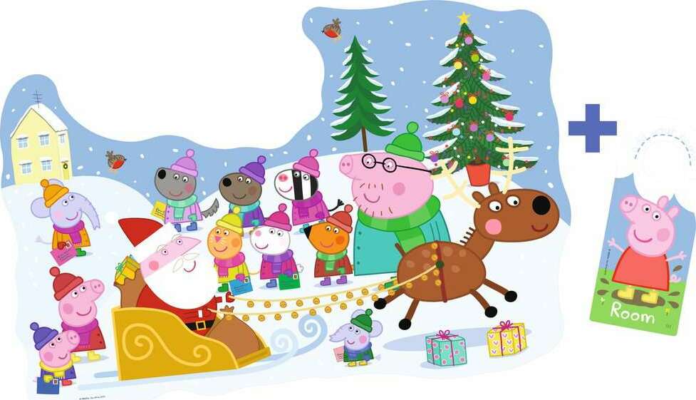 32 pc Peppa Pig Christmas Floor Puzzle - Image 3
