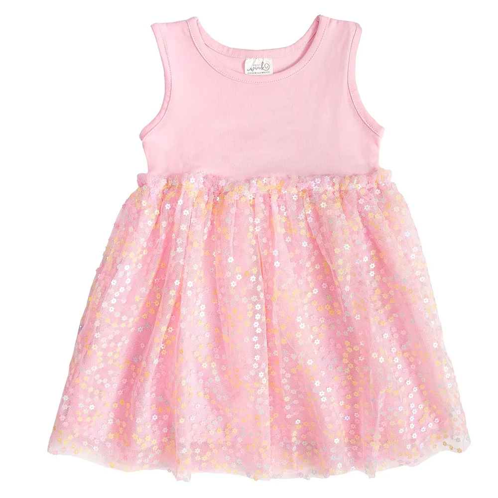 Pink Confetti Flower Dress Size 2T