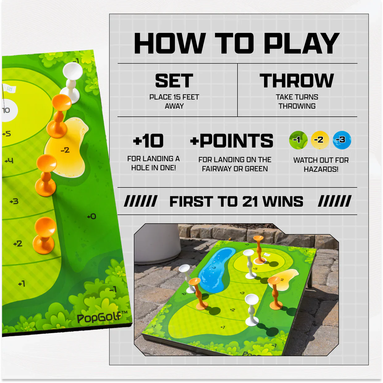 Popdarts PopGolf Board Set - Image 2