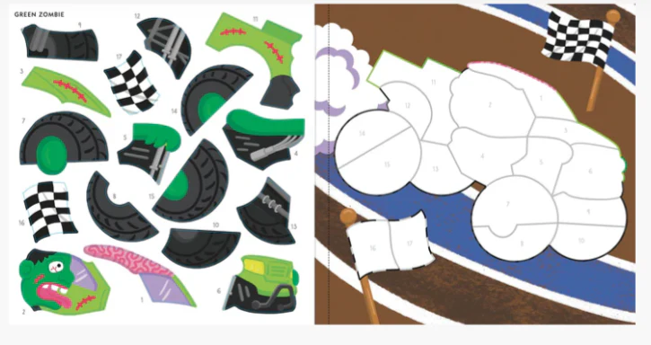 My First Color-By-Sticker Monster Trucks - Image 3