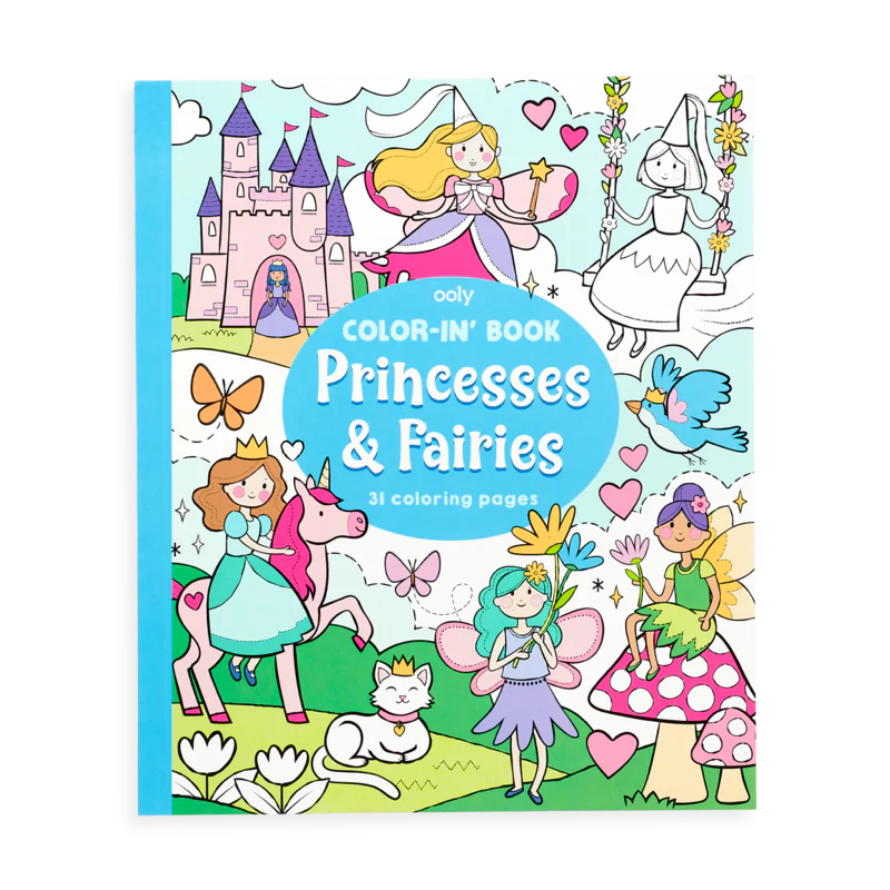 Princess and Fairies Coloring Book