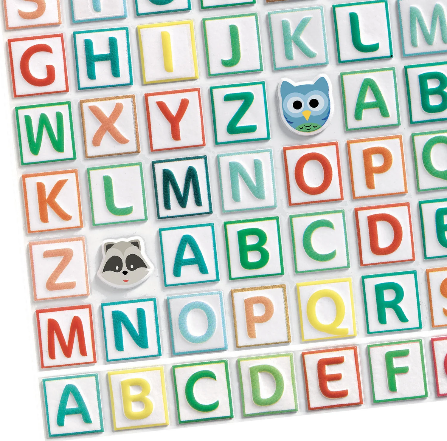 Puffy Alphabet Block Stickers - Image 2
