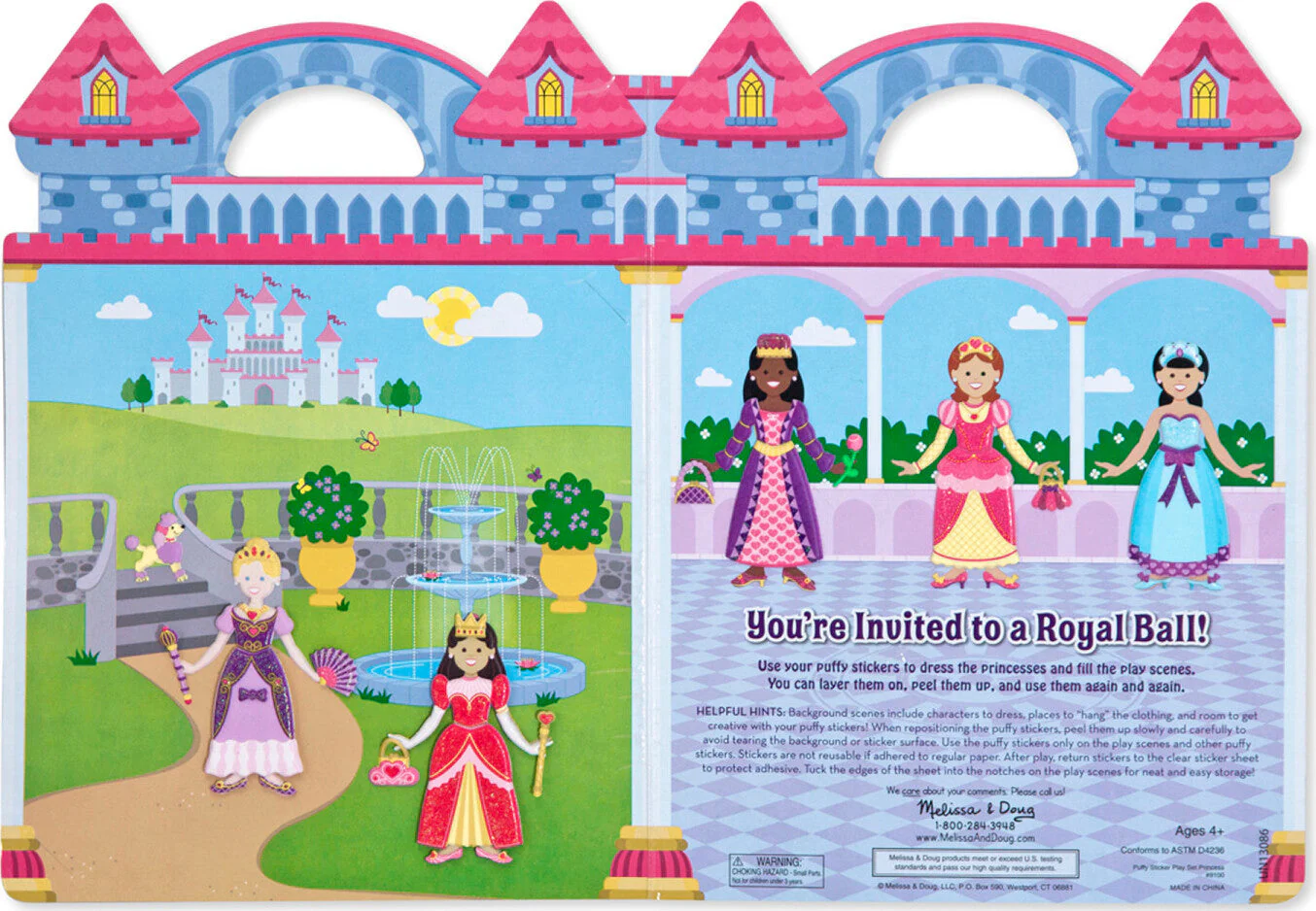 Puffy Sticker Play Set - Princess - Image 3
