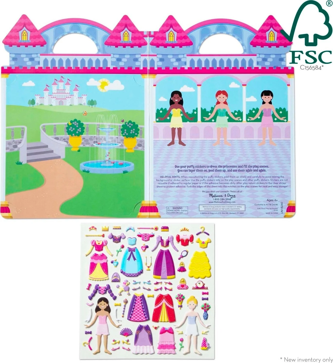 Puffy Sticker Play Set - Princess - Image 4