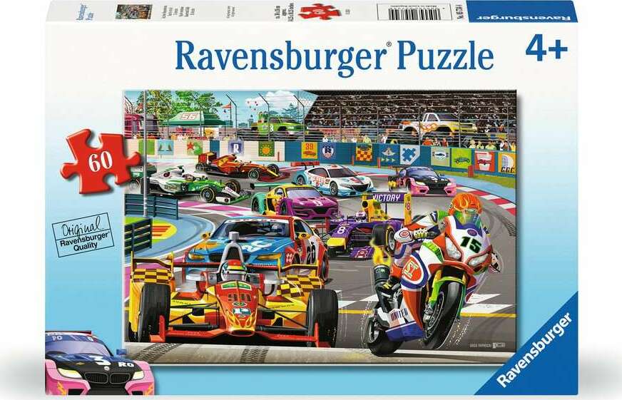 60 pc Racetrack Rally Puzzle