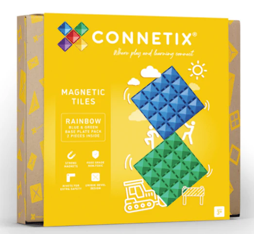 CONNETIX Rainbow Blue and Green Base Plate Pack