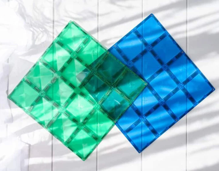 CONNETIX Rainbow Blue and Green Base Plate Pack - Image 2