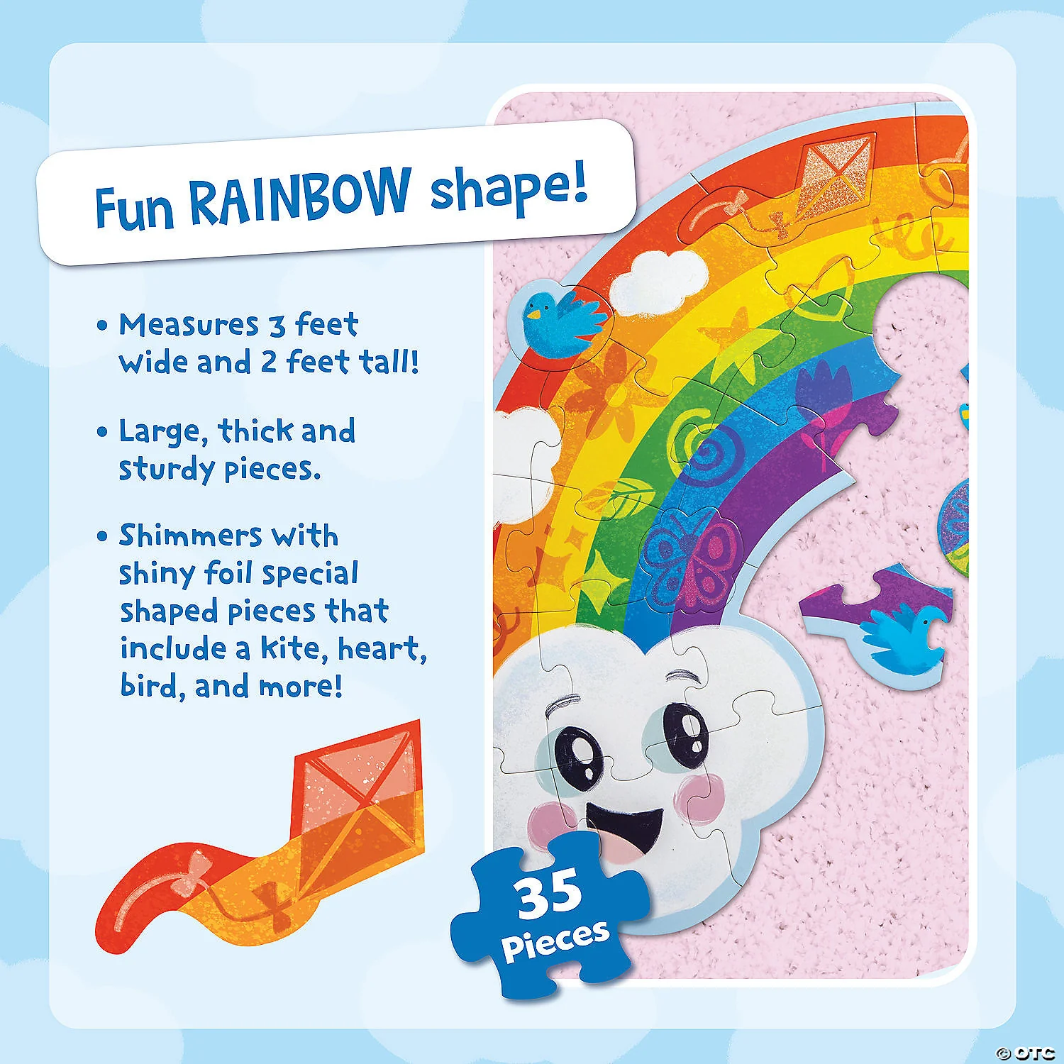35 pc Rainbow Floor Puzzle - Image 3