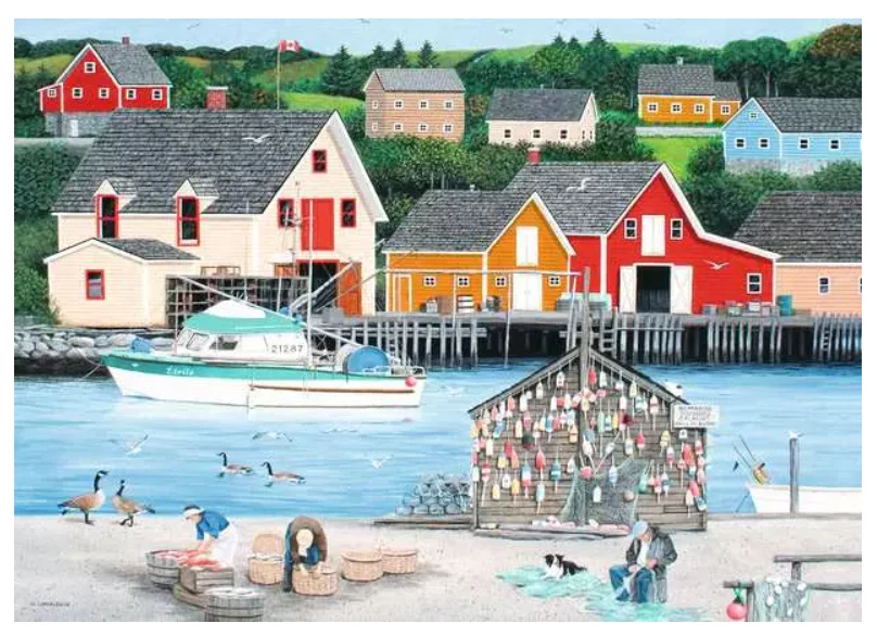 1000 pc Fishermans Cove Puzzle - Image 2