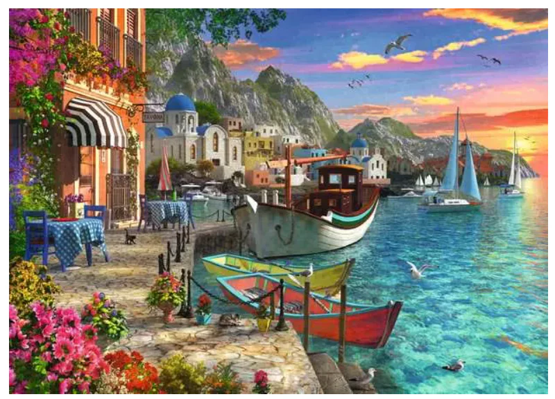 1000 pc Grandiose Greece Puzzle - Image 2