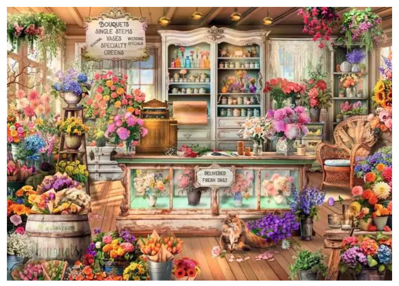 1000 pc All Seasons Flower Shop Puzzle - Image 2
