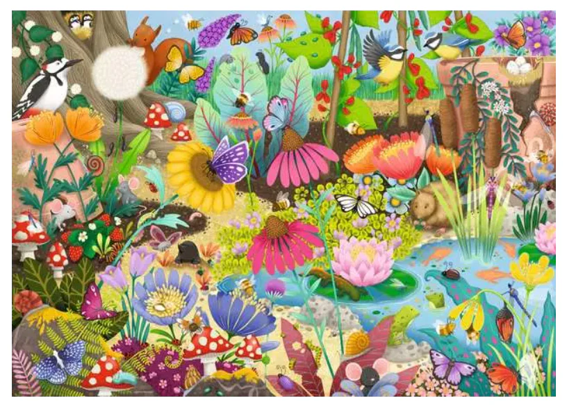 1000 pc Little Garden World Puzzle - Image 2