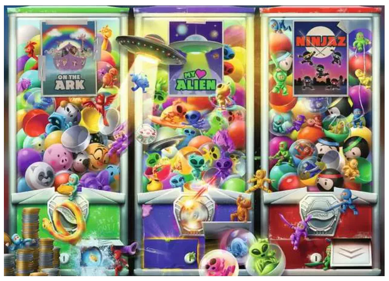 1000 pc Animals Aliens And Ninjas Puzzle - Image 2