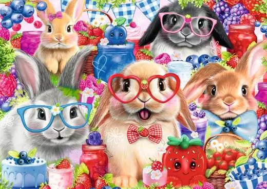 35 pc Bunnies And Berries Puzzle - Image 2