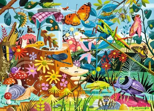 60 pc Backyard Bug World Puzzle - Image 2