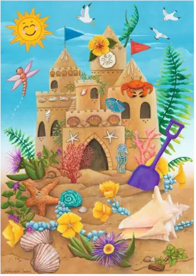 35 pc Sunshine Sandcastle Puzzle - Image 2
