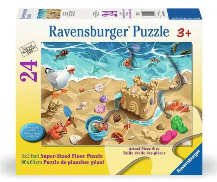 24 pc Fun At The Beach Floor Puzzle