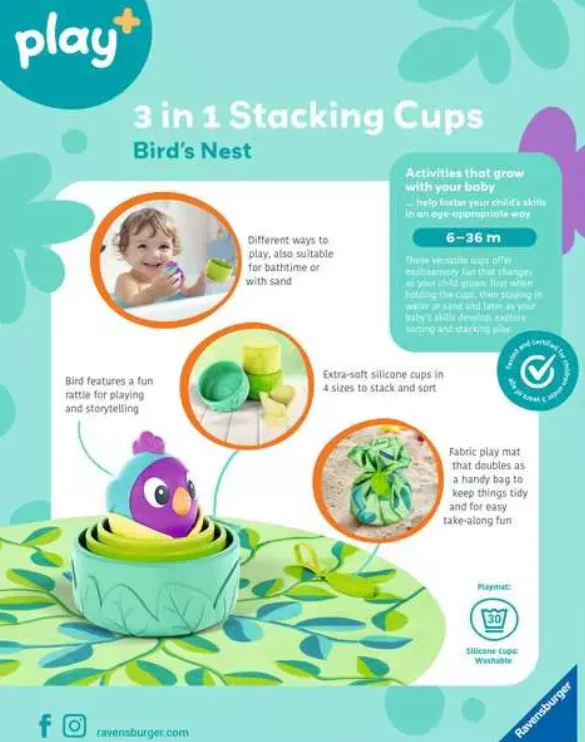 Play+ Birds Nest Stacking Cup - Image 3