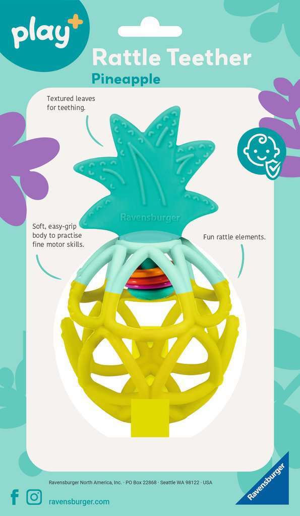 Play+ Pineapple Rattle Teether - Image 3