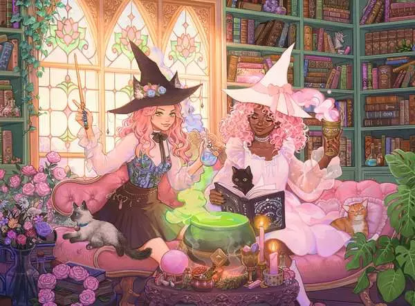 200 pc Enchanting Library Puzzle - Image 2