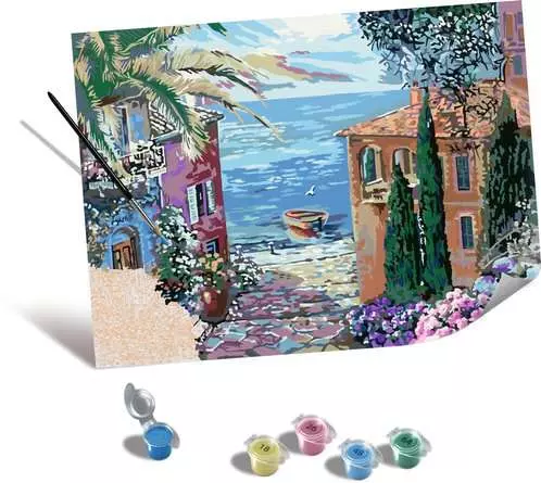 CreArt Painting by Numbers Mediterranean Landscape - Image 2