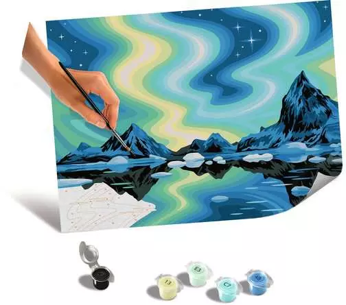 CreArt Painting by Numbers Northern Lights - Image 2