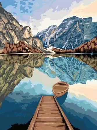 CreArt Painting by Numbers Lake Views - Image 2