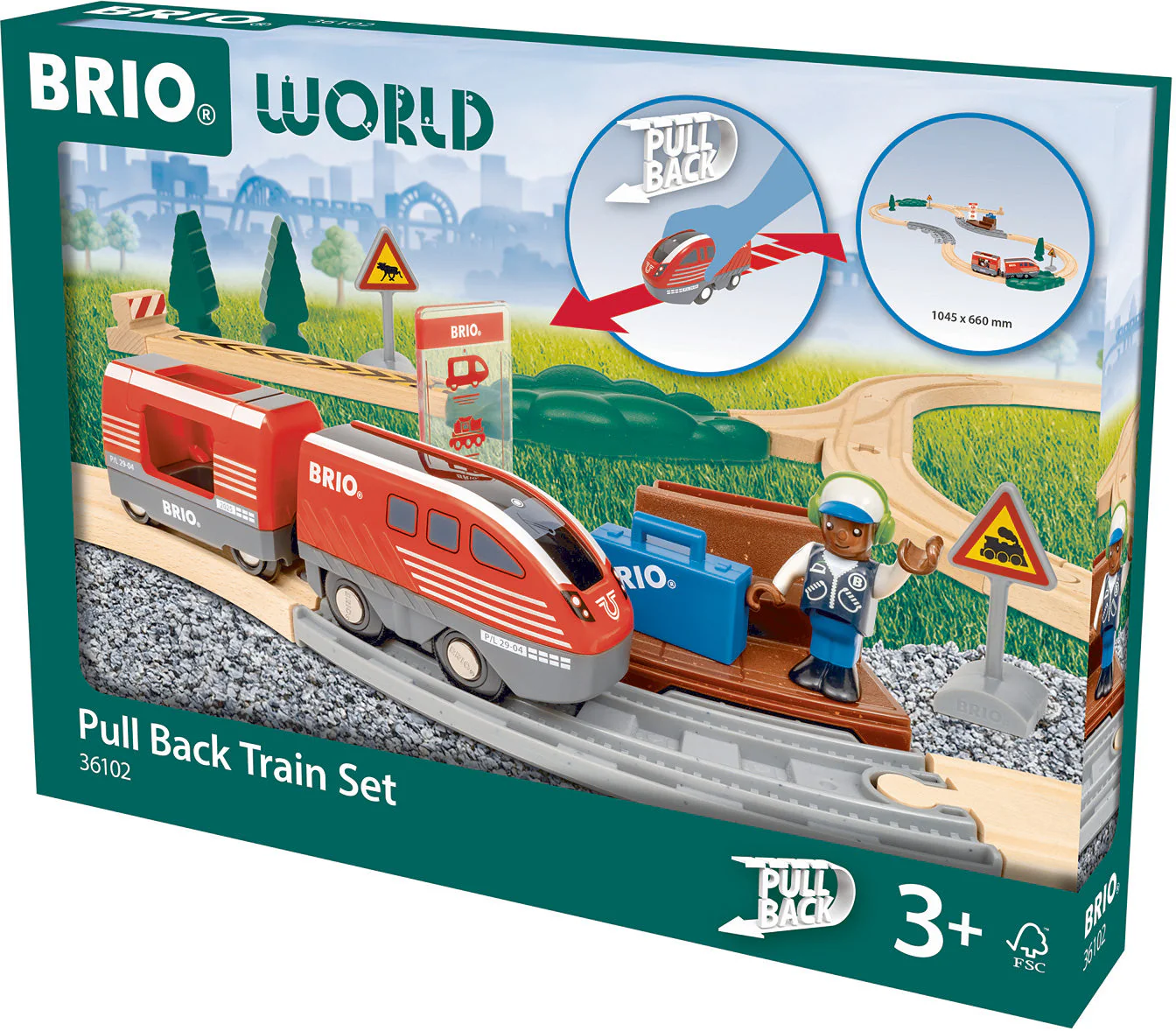 BRIO Pull Back Train Set - Image 2