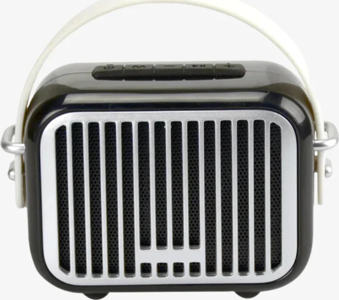 Retro Bluetooth Mini Speaker Black - Image 3