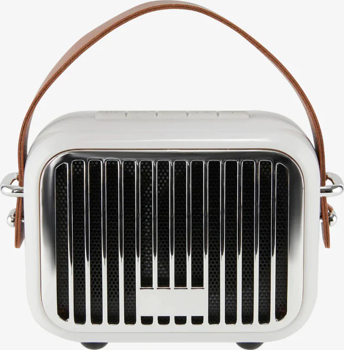 Retro Bluetooth Mini Speaker White - Image 4