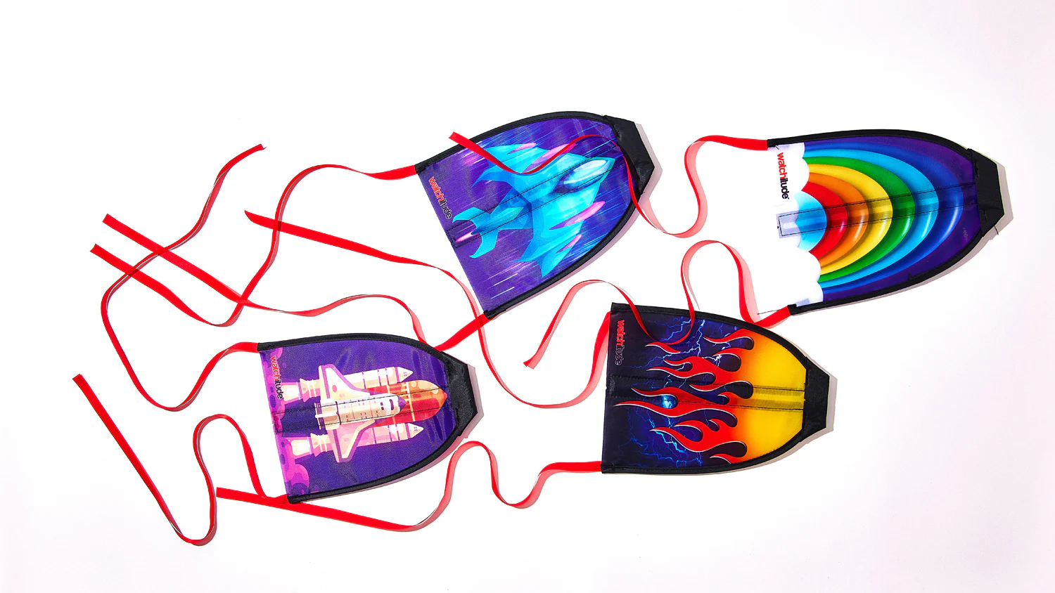 Rubber Band Rocket Kite - 2 pk - Image 9