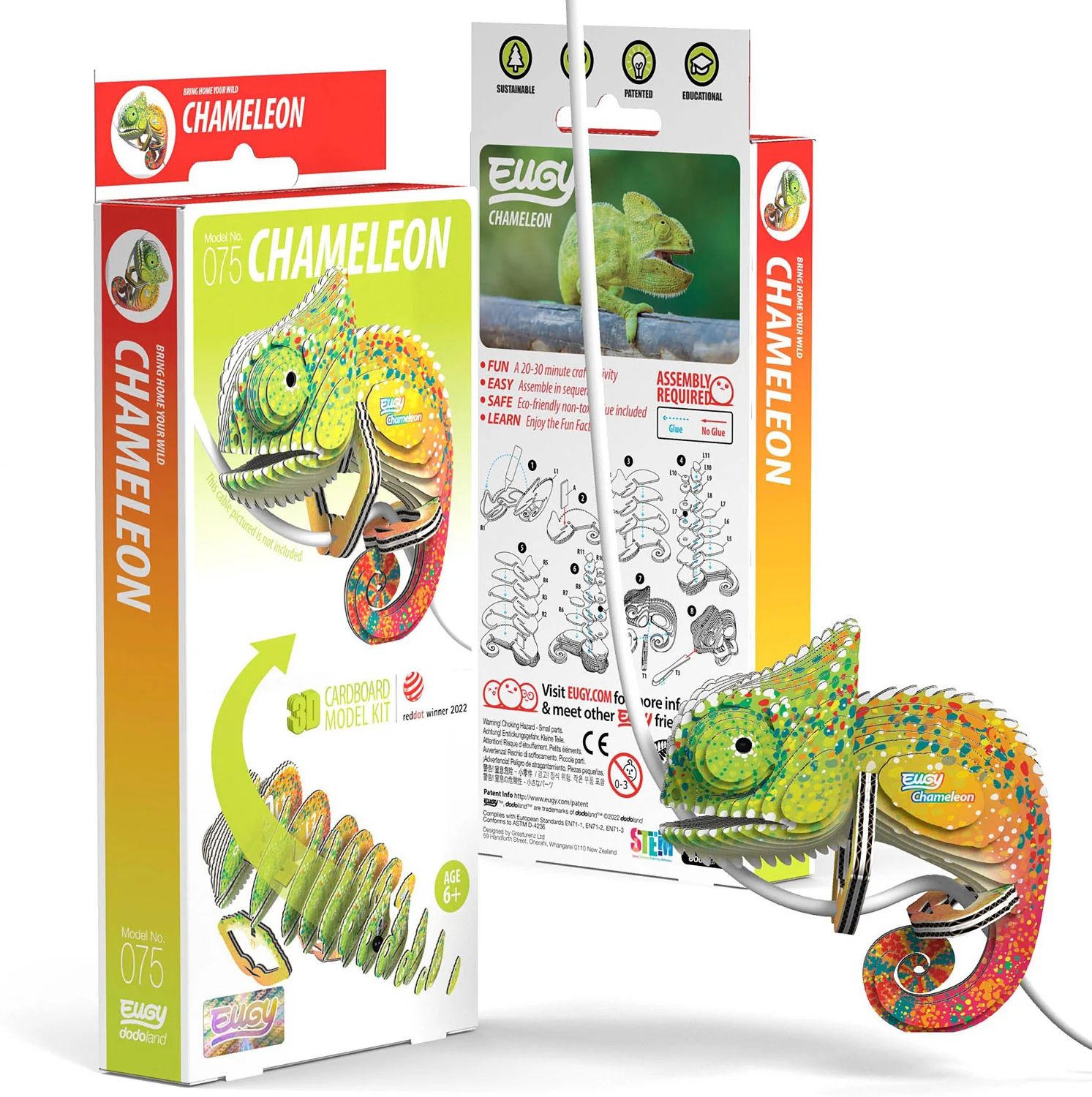 Eugy Chameleon 3D Puzzle