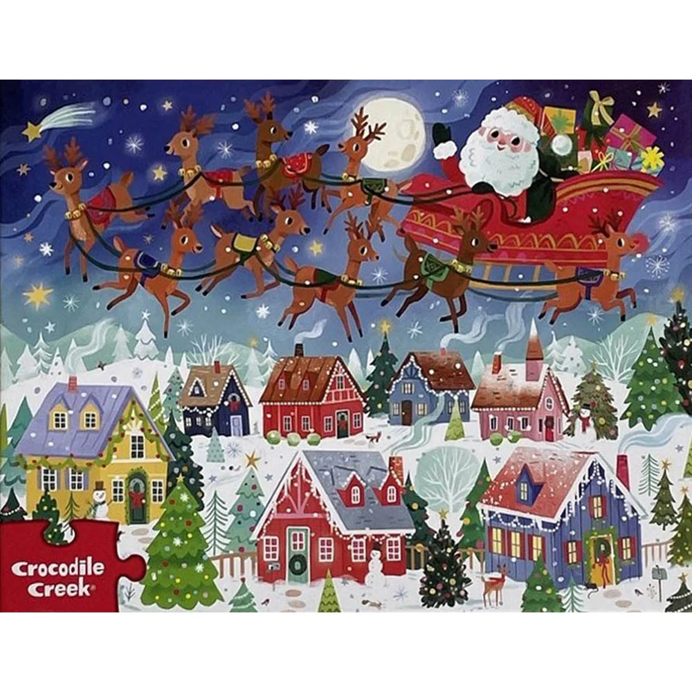 100 pc Santa's Visit Puzzle - Image 2