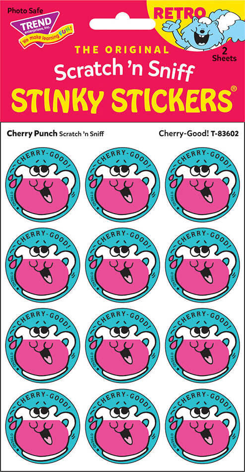 Scratch 'n Sniff Cherry Good Cherry Punch Stickers - Image 3
