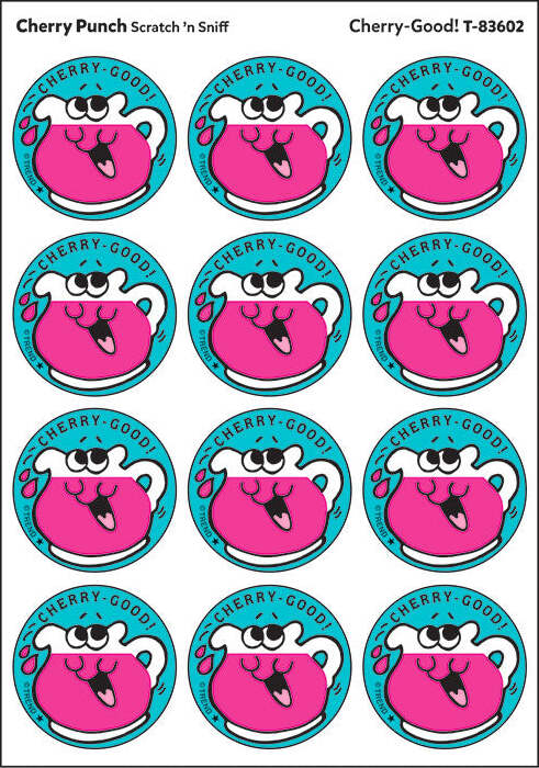 Scratch 'n Sniff Cherry Good Cherry Punch Stickers - Image 4