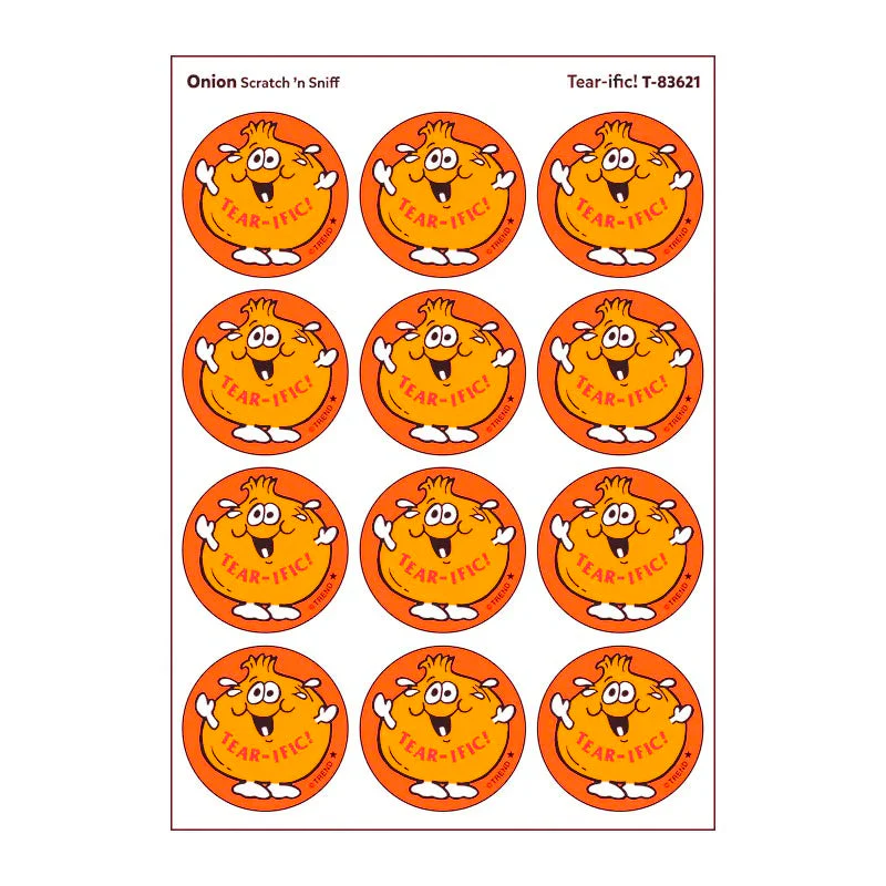 Scratch 'n Sniff Tear Ific Onion Stickers - Image 2
