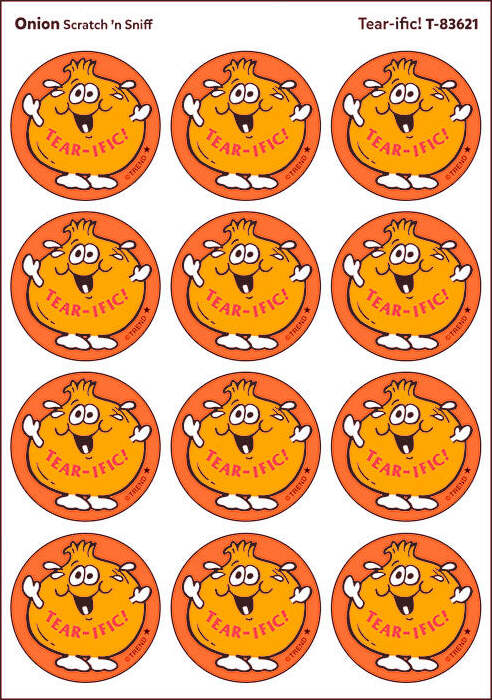 Scratch 'n Sniff Tear Ific Onion Stickers - Image 4