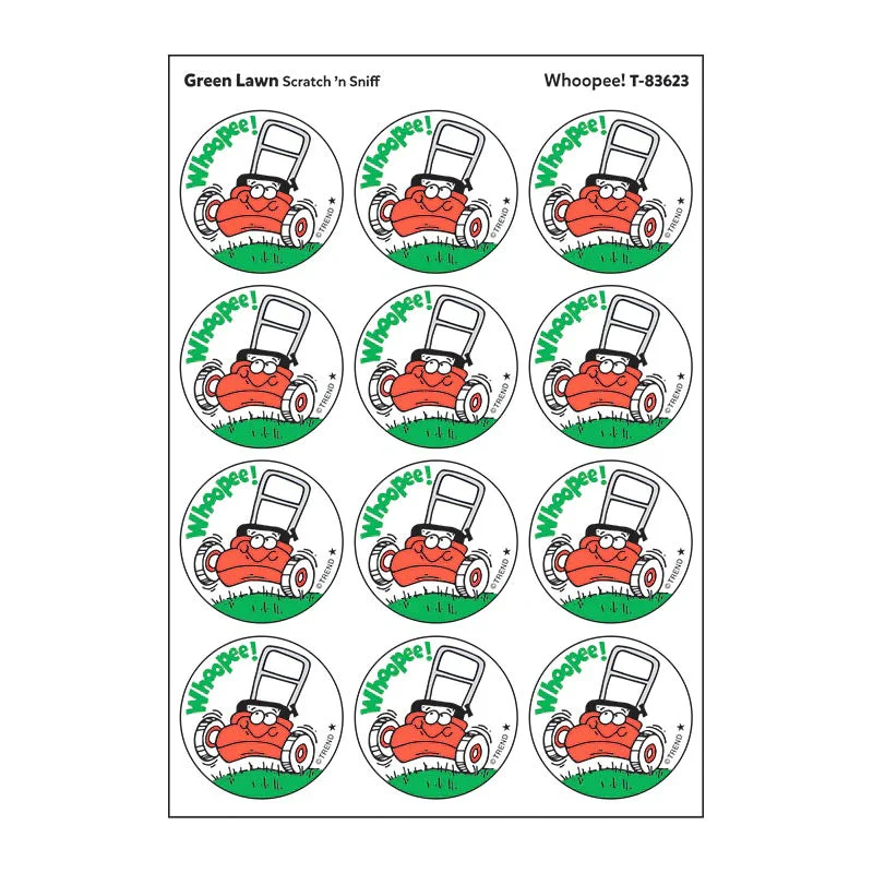 Scratch 'n Sniff Whoopee Green Lawn Stickers - Image 2