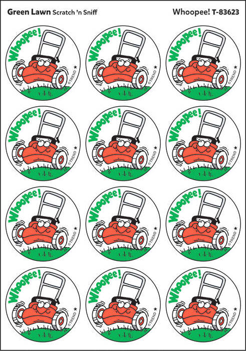 Scratch 'n Sniff Whoopee Green Lawn Stickers - Image 4