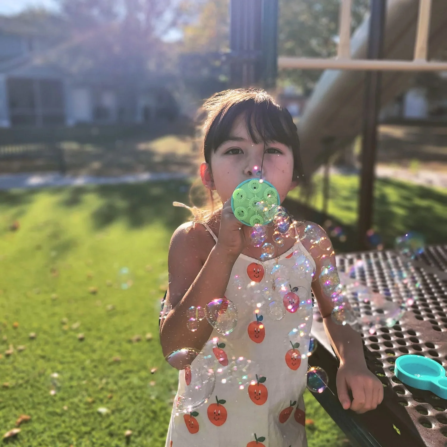 Sensory Bubble Play Happy Botanical Bubbles & Blower Set - Image 3