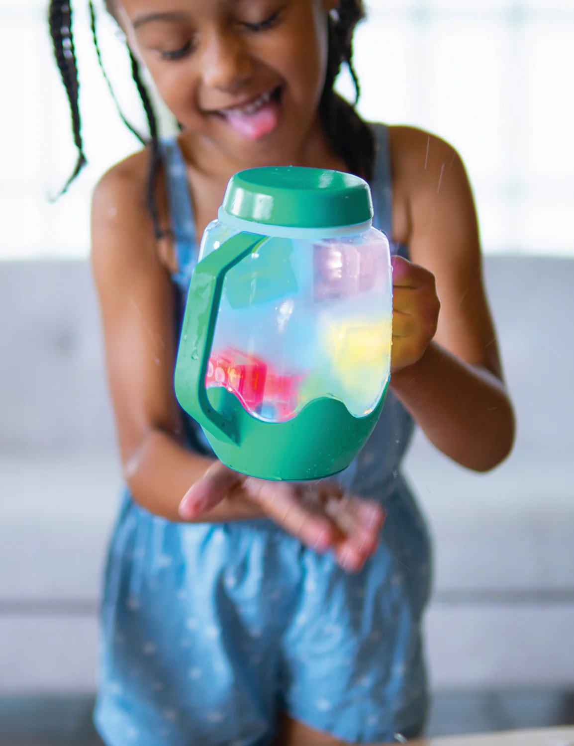 Sensory Play Jar - Teal - Image 3