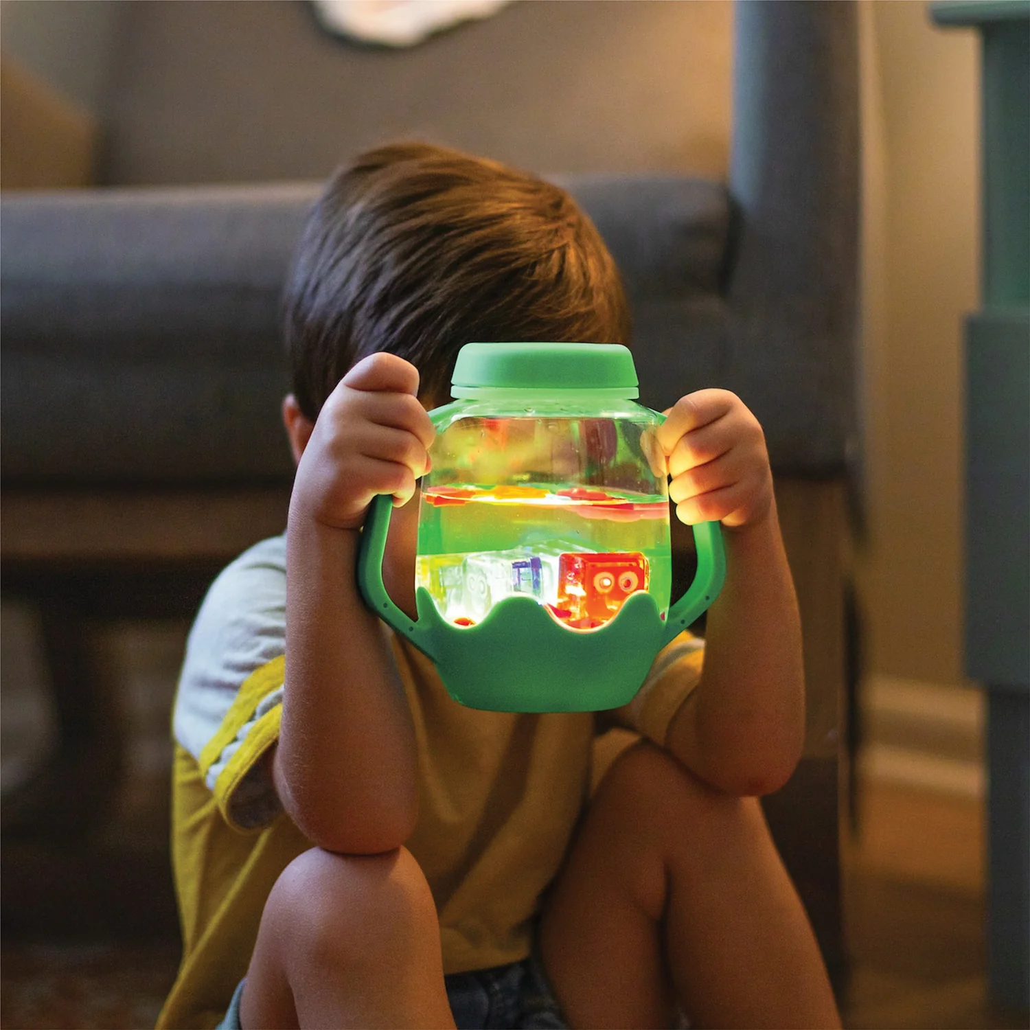 Sensory Play Jar - Teal - Image 4