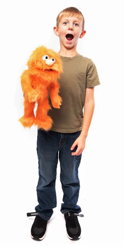 Silly Puppets Orange Monster 14" - Image 3