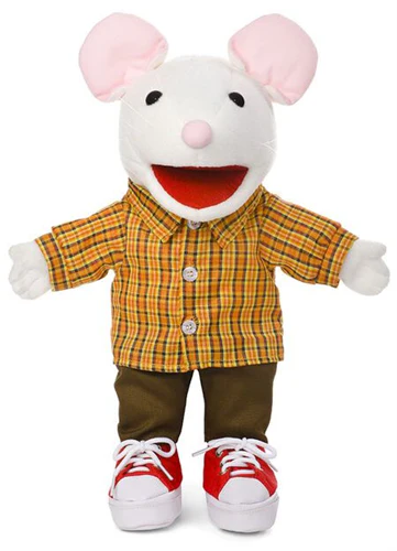 Silly Puppets Mouse with Sneakers 14"