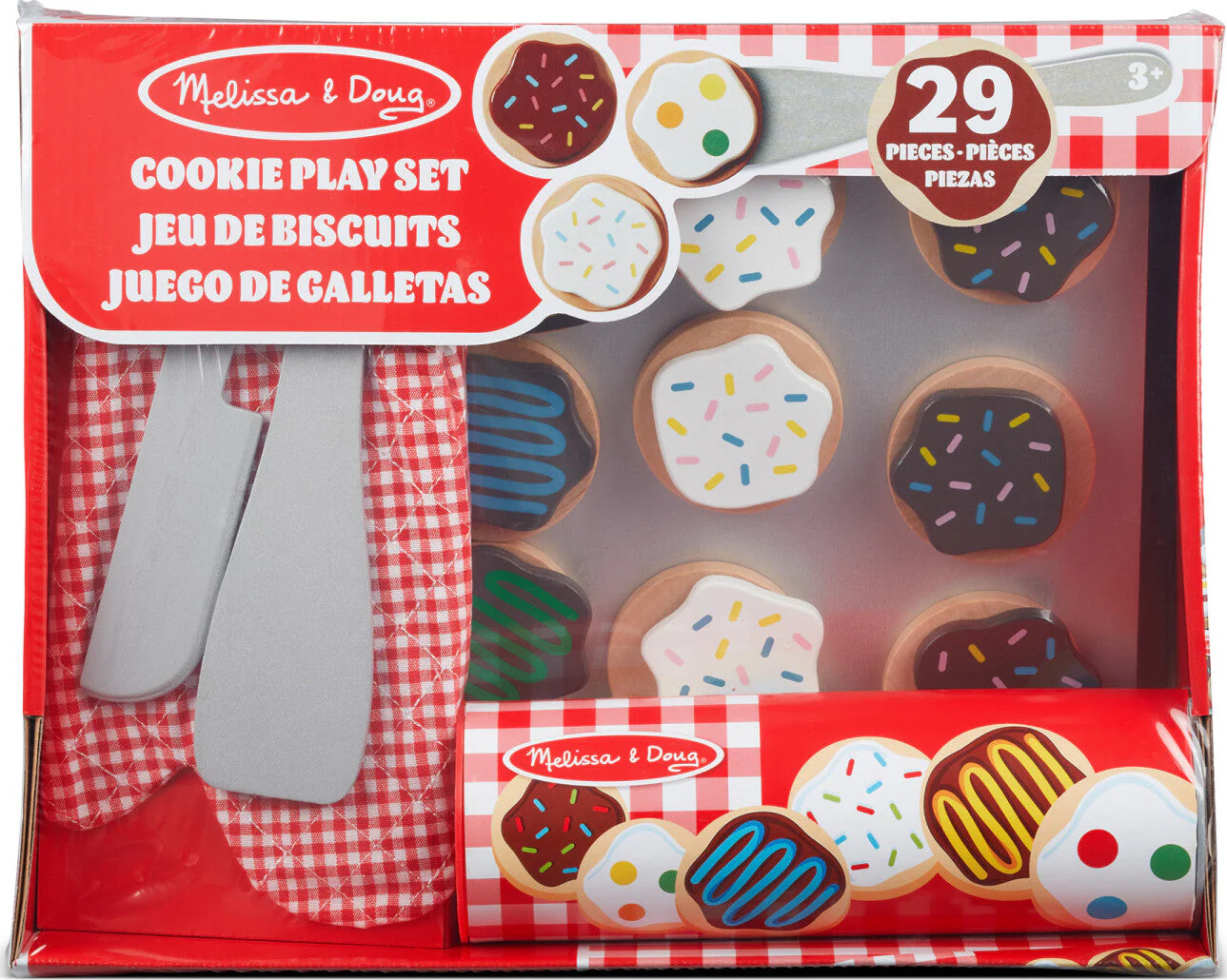Wooden Slice and Bake Cookie Set